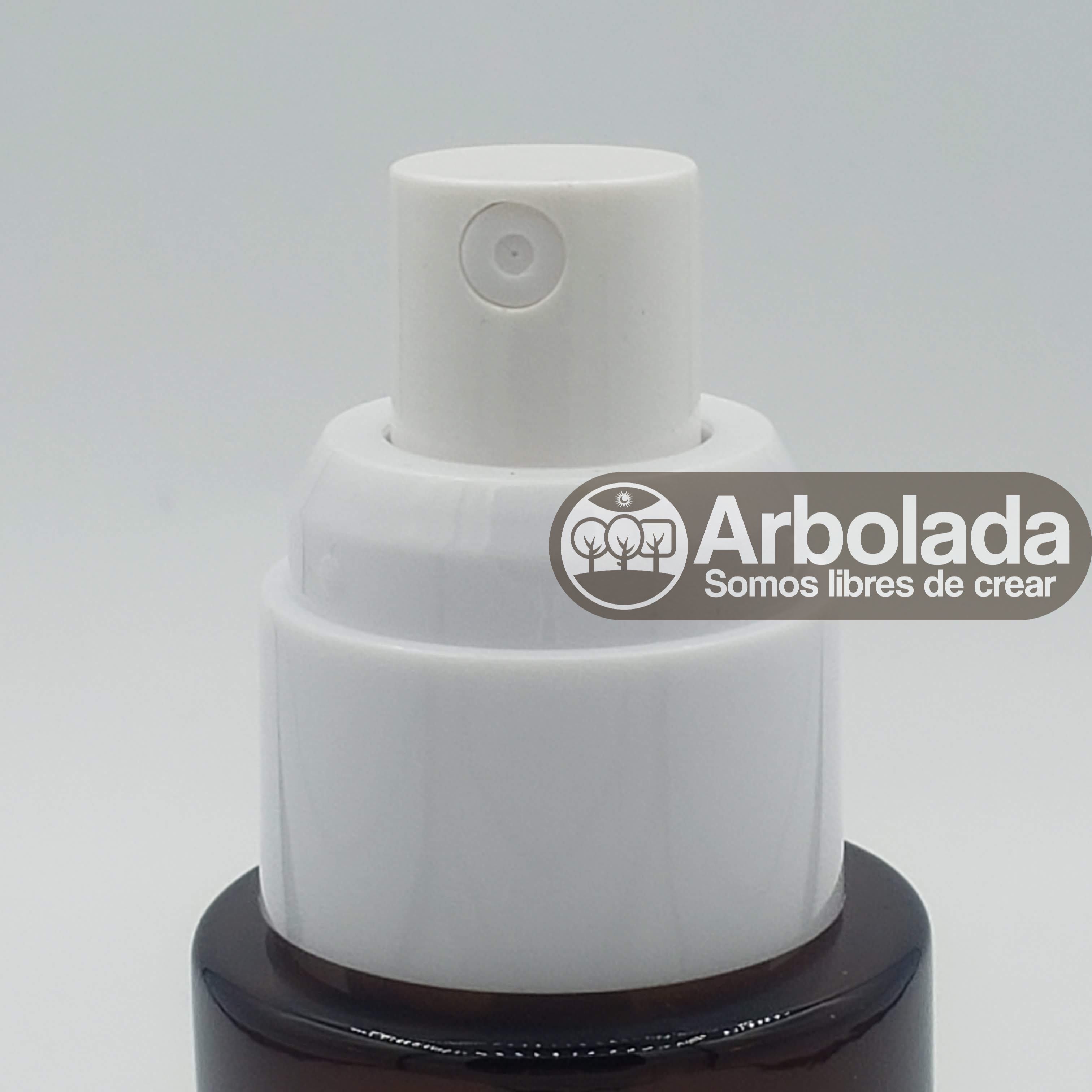 Botella Vidrio 50ml Ámbar -  Spray Hombro recto