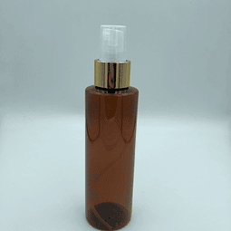 Botella PET 150ml - Cuello recto dorado