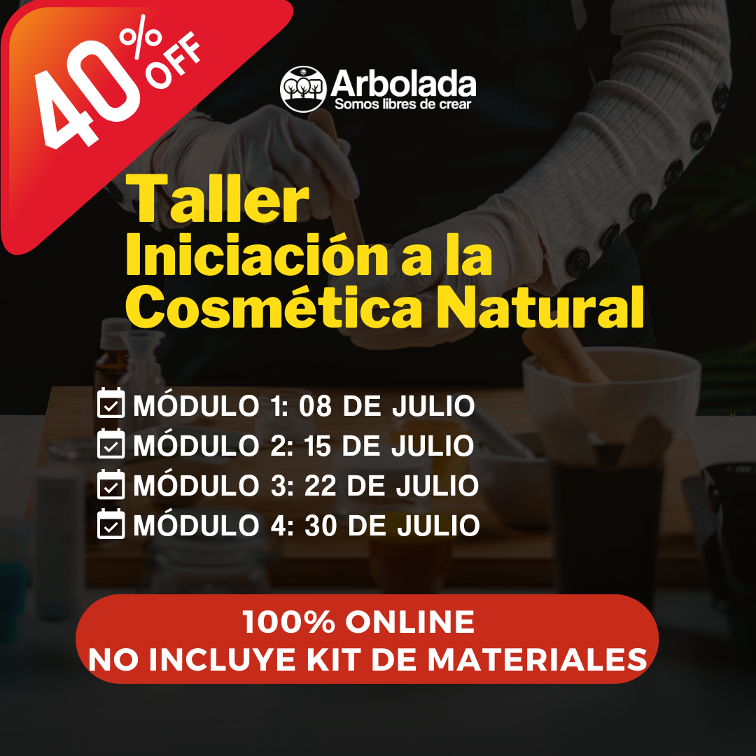 Taller 100% ONLINE - Iniciación a la Cosmética Natural SIN KIT DE MATERIALES