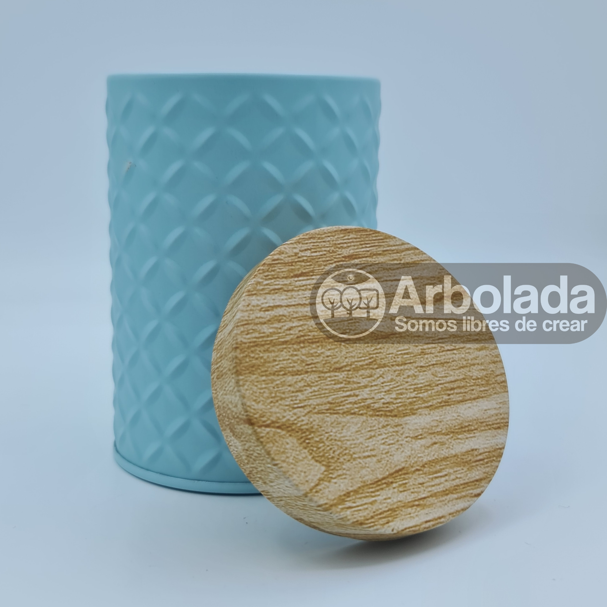 Envase de aluminio para velas alargado