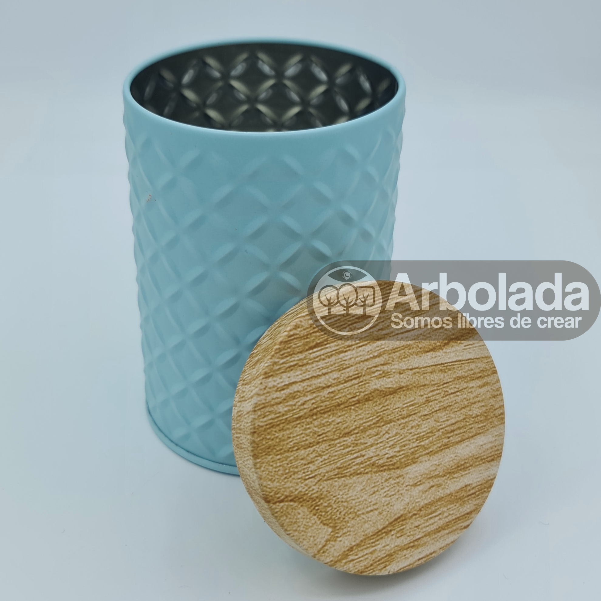 Envase de aluminio para velas alargado