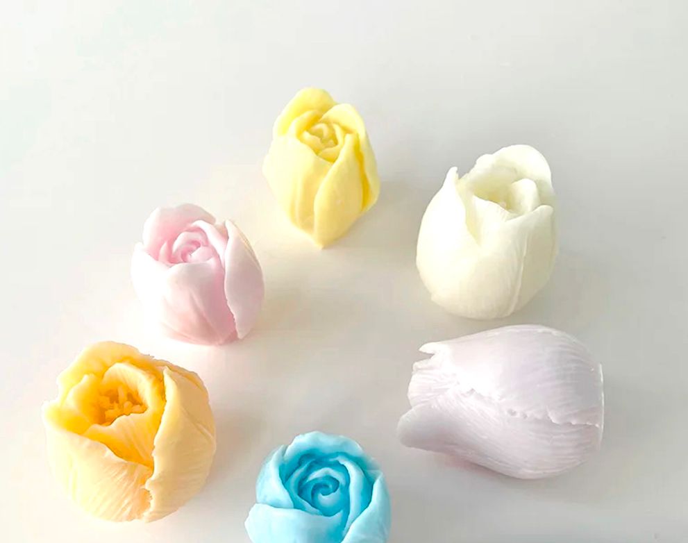 Molde Flor Tulipán 3d