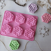Molde de panal y abejas hexagonal 