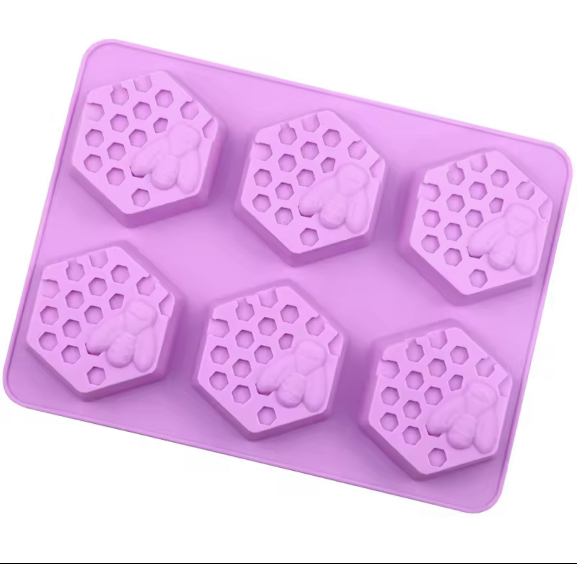 Molde de panal y abejas hexagonal 