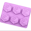Molde de panal y abejas hexagonal 