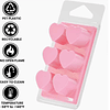 Molde Wax Melt, corazón 6 cavidades
