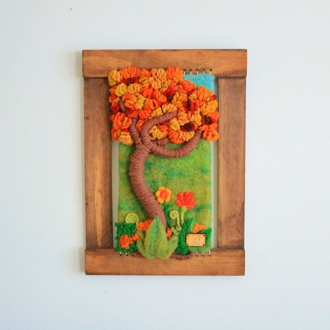 Telar Decorativo -  Arbol de la vida Otoñal 1