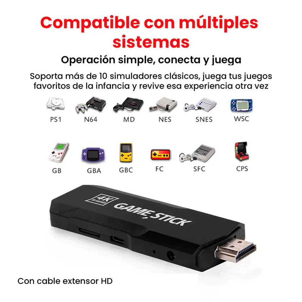 Multiconsola Retro Game Stick X2 Plus 3