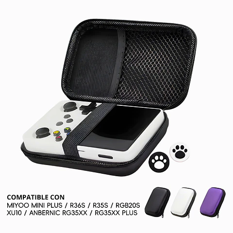 Pack de Protección Definitivo para Consola R36S | Estuche Rígido de Viaje Oficial Arcadestick.cl