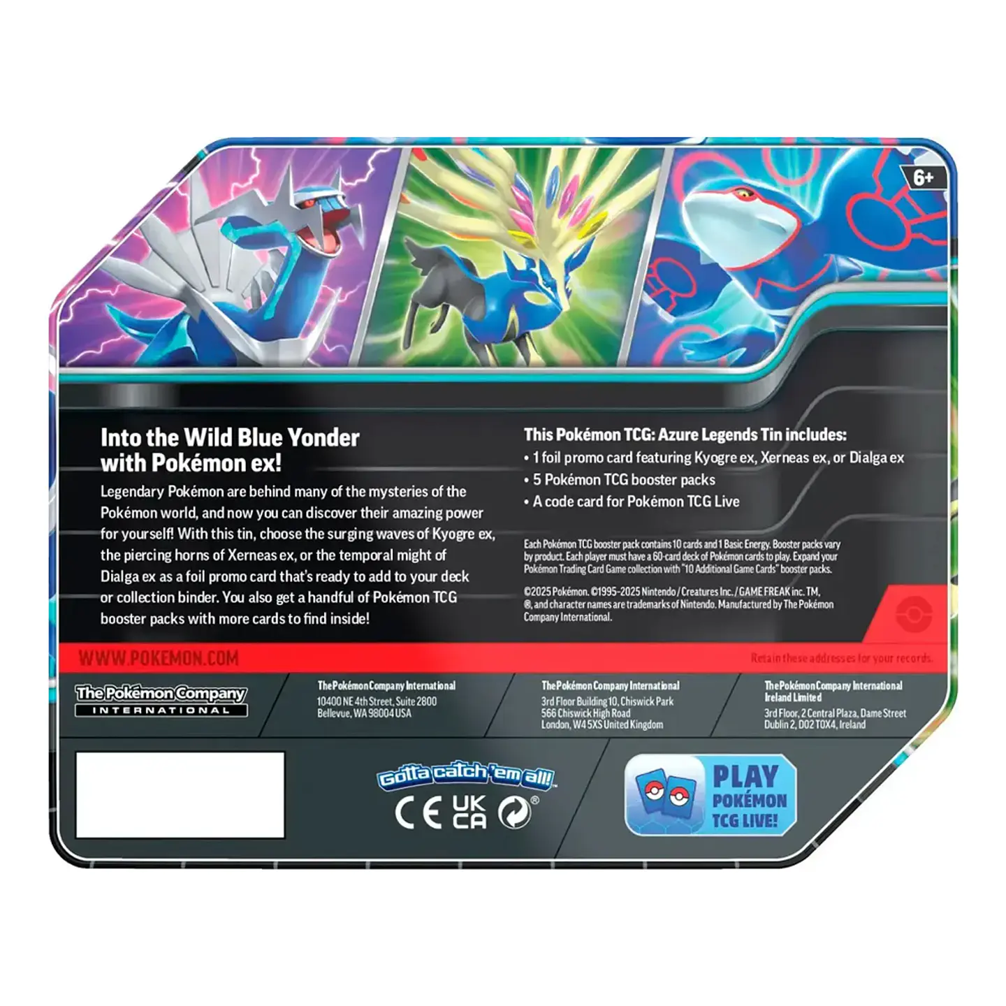 Pokemon Azure Legends Tin - Xerneas EX [Inglés] 2