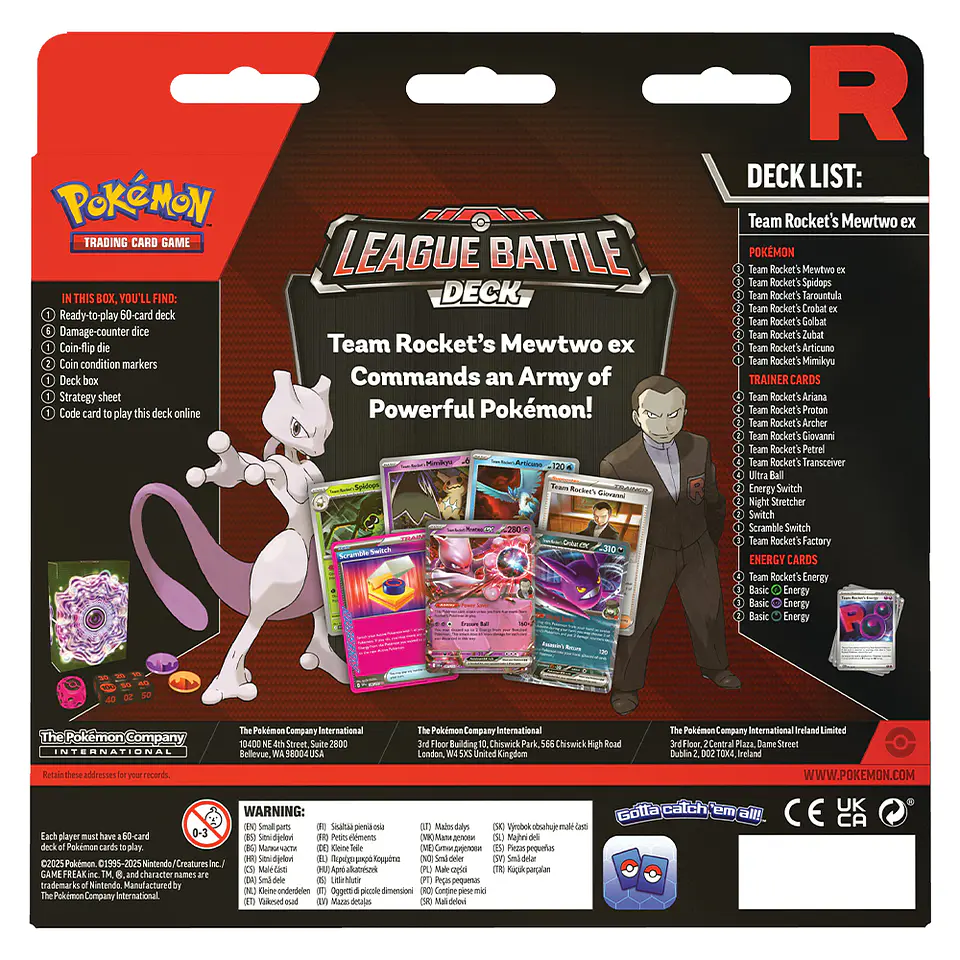 Pokemon Team Rocket’s Mewtwo ex League Battle Deck [INGLÉS] 2