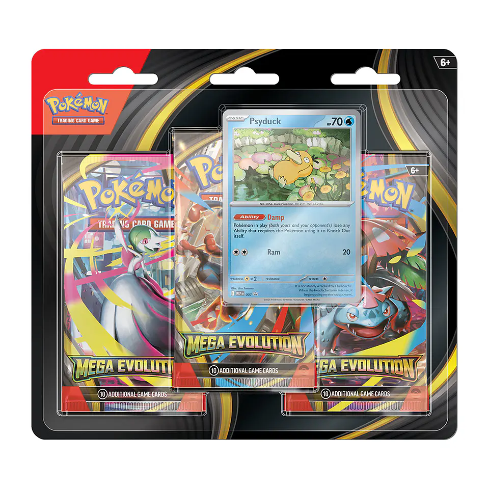 Pokemon Mega Evolution - 3 Pack Blister [INGLÉS] 1