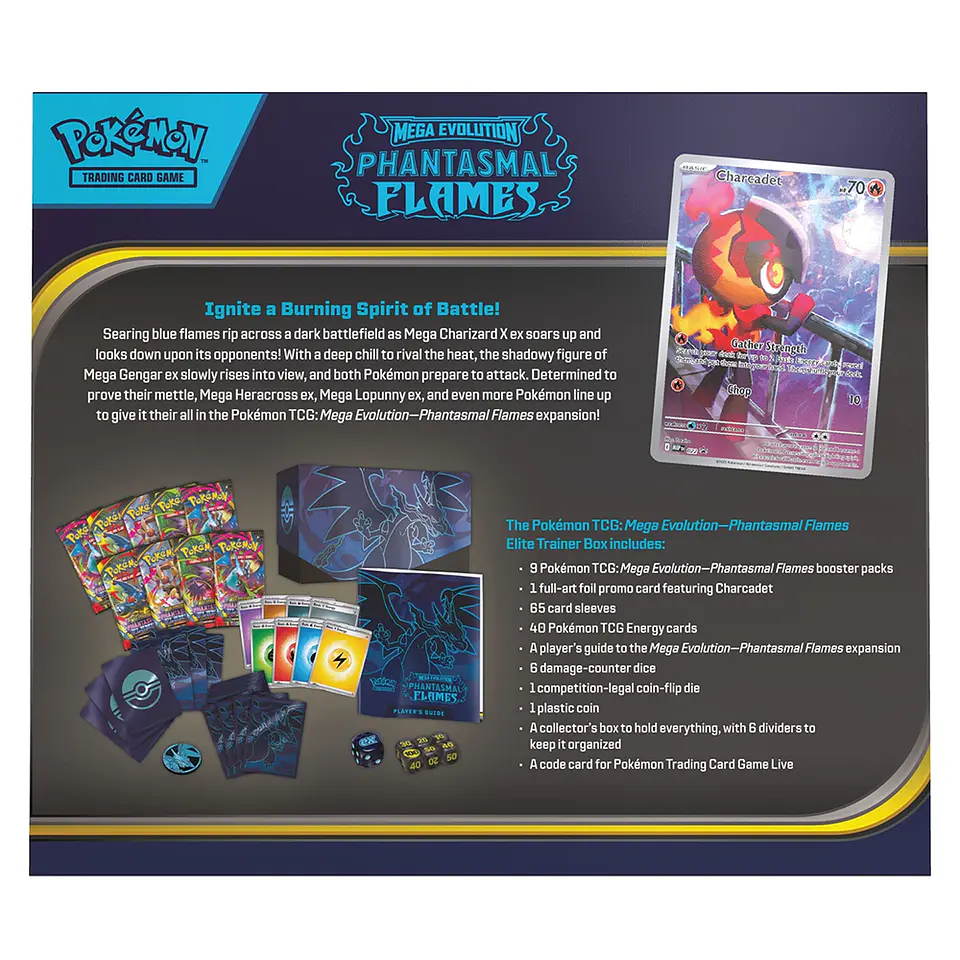 Pokemon Phantasmal Flames - Elite Trainer Box [INGLÉS - ESPAÑOL] 7