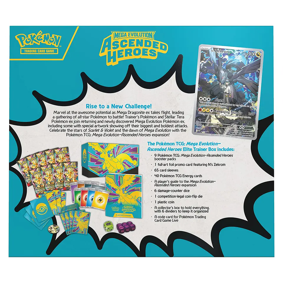 Pokemon Ascended Heroes - Elite Trainer Box [INGLÉS] 5
