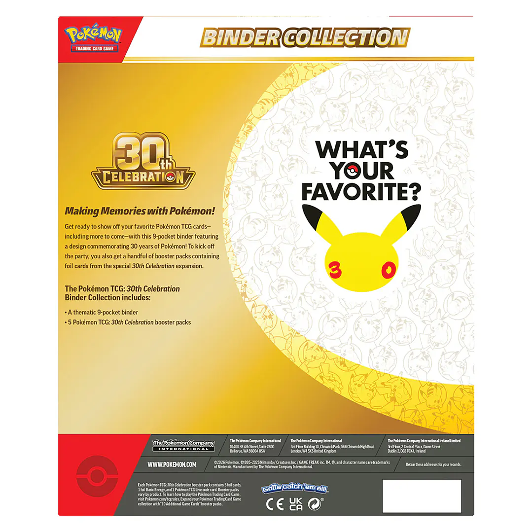 Pokémon 30th Celebration - Binder Collection [INGLÉS] 5
