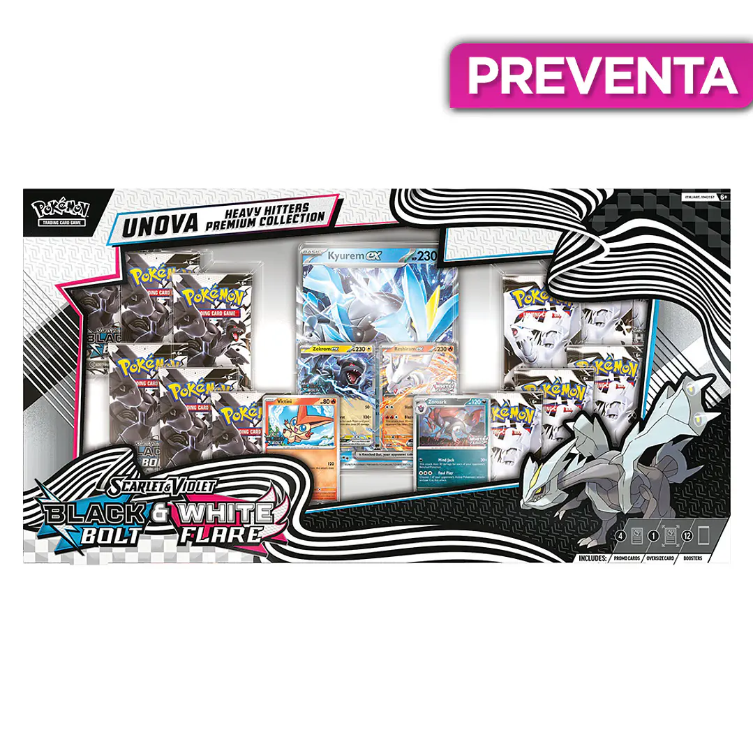 Pokemon Black Bolt & White Flare - Unova Heavy Hitters Premium Collection [INGLÉS] 1