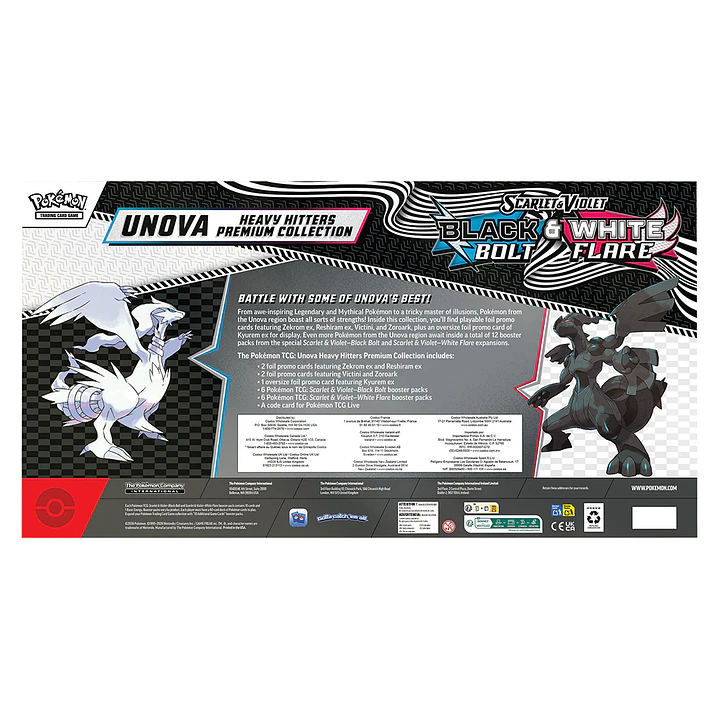 Pokemon Black Bolt & White Flare - Unova Heavy Hitters Premium Collection [INGLÉS] 2