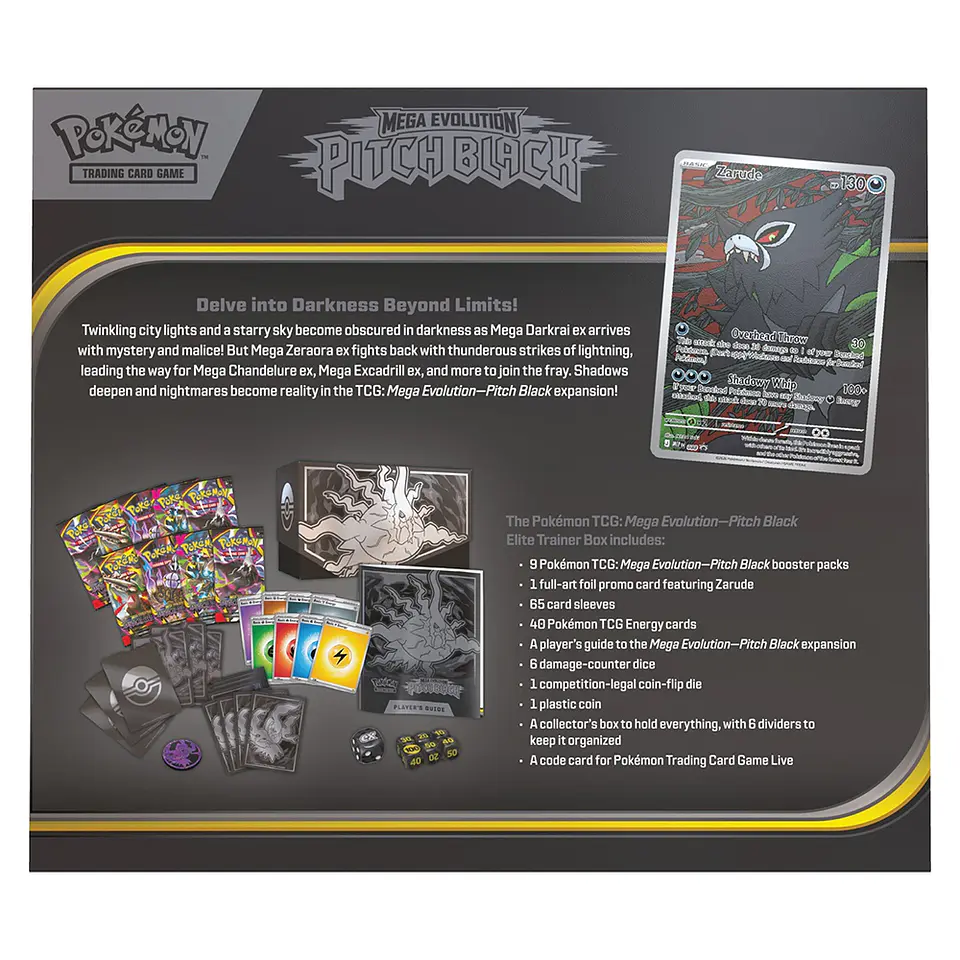 Pokemon Pitch Black- Elite Trainer Box [INGLÉS] 7