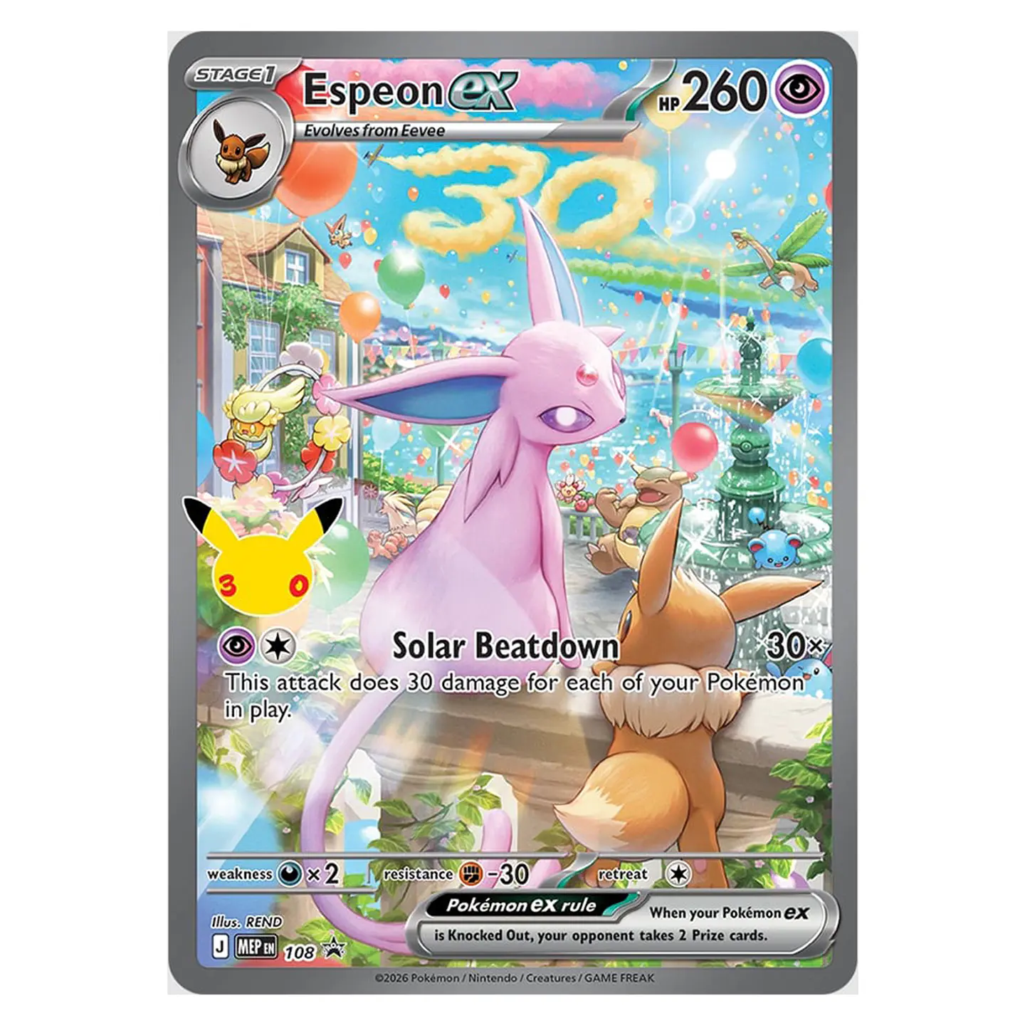 Pokemon 30th Celebration - Ultra Premium Collection [ESPEON] [INGLÉS] 2