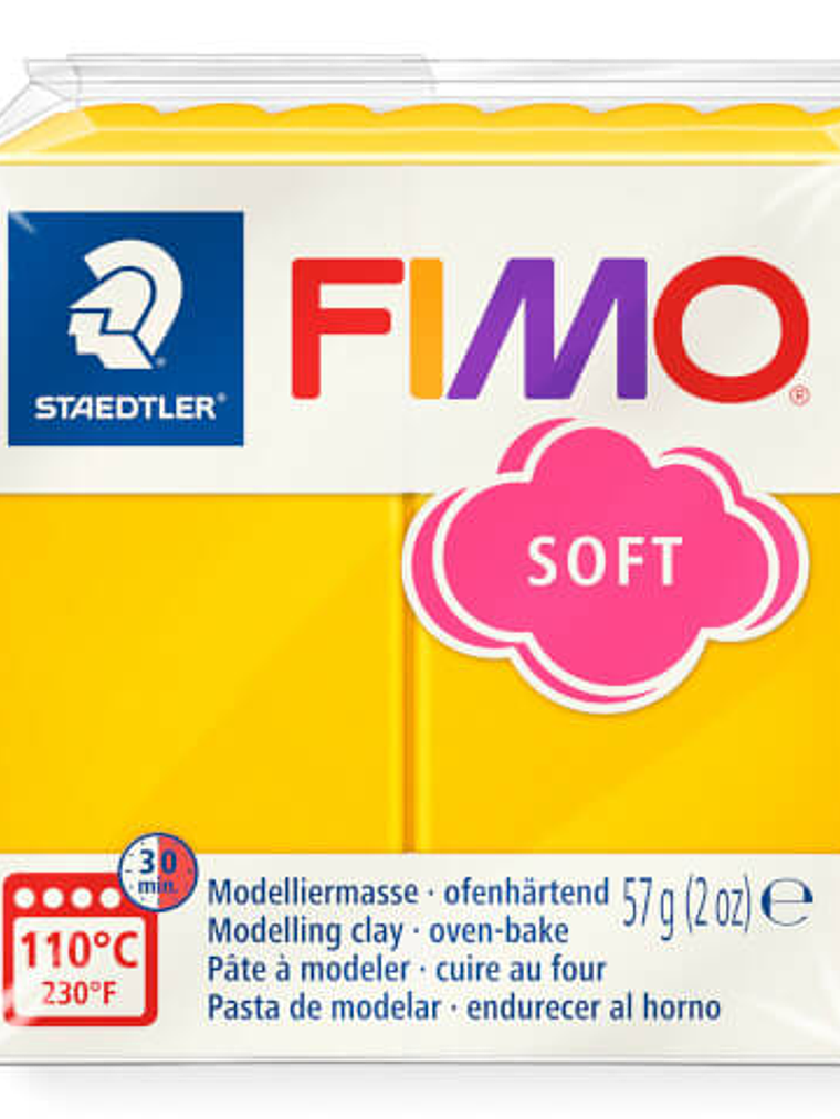 Fimo Soft 57gr Amarillo Girasol (nº 16) 1