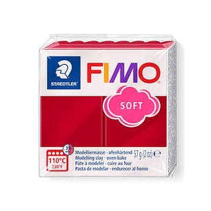 Fimo Soft 57gr Rojo Cereza (nº 26)