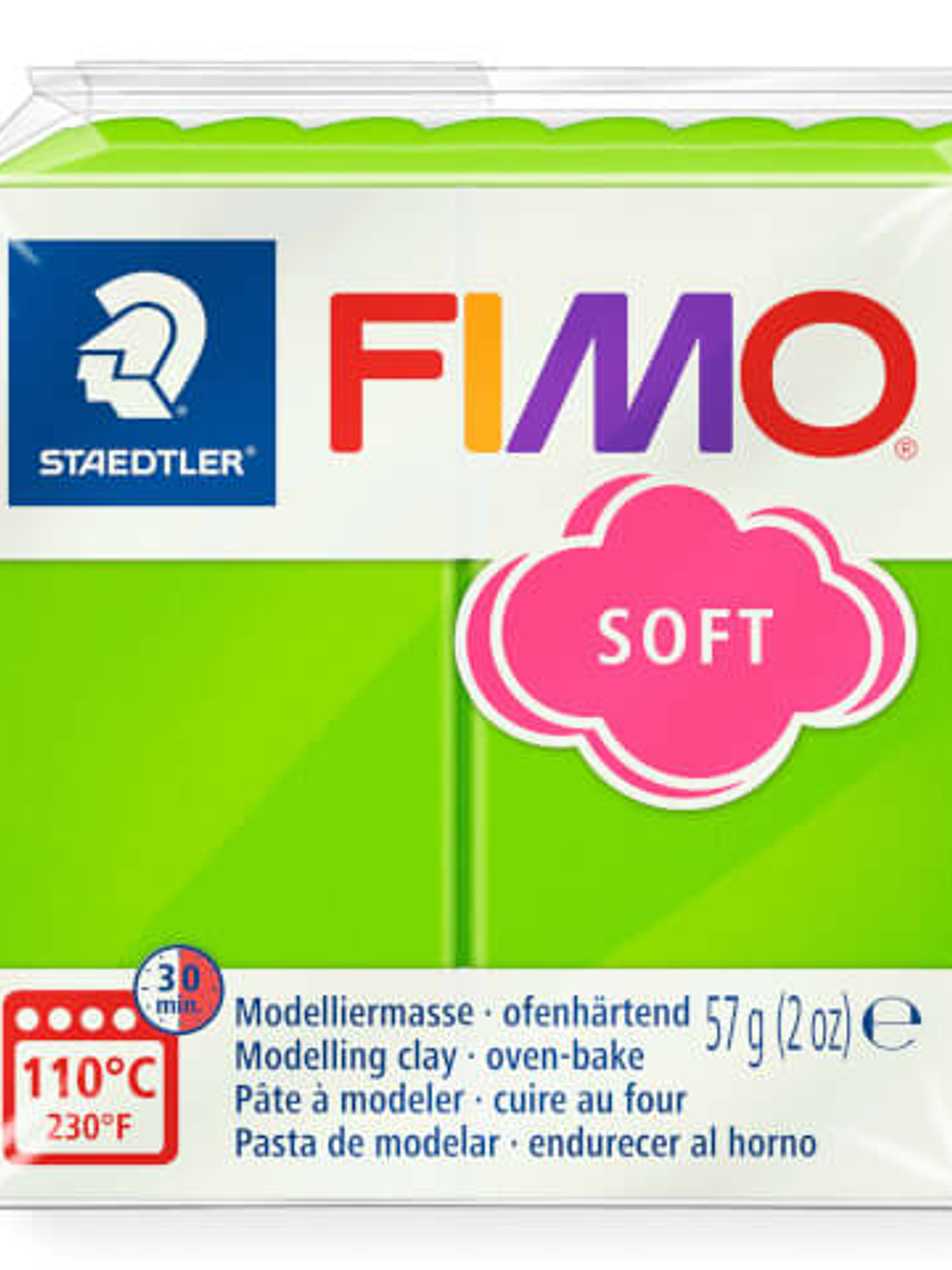 Fimo Soft 57gr Verde Manzana (nº 50) 1