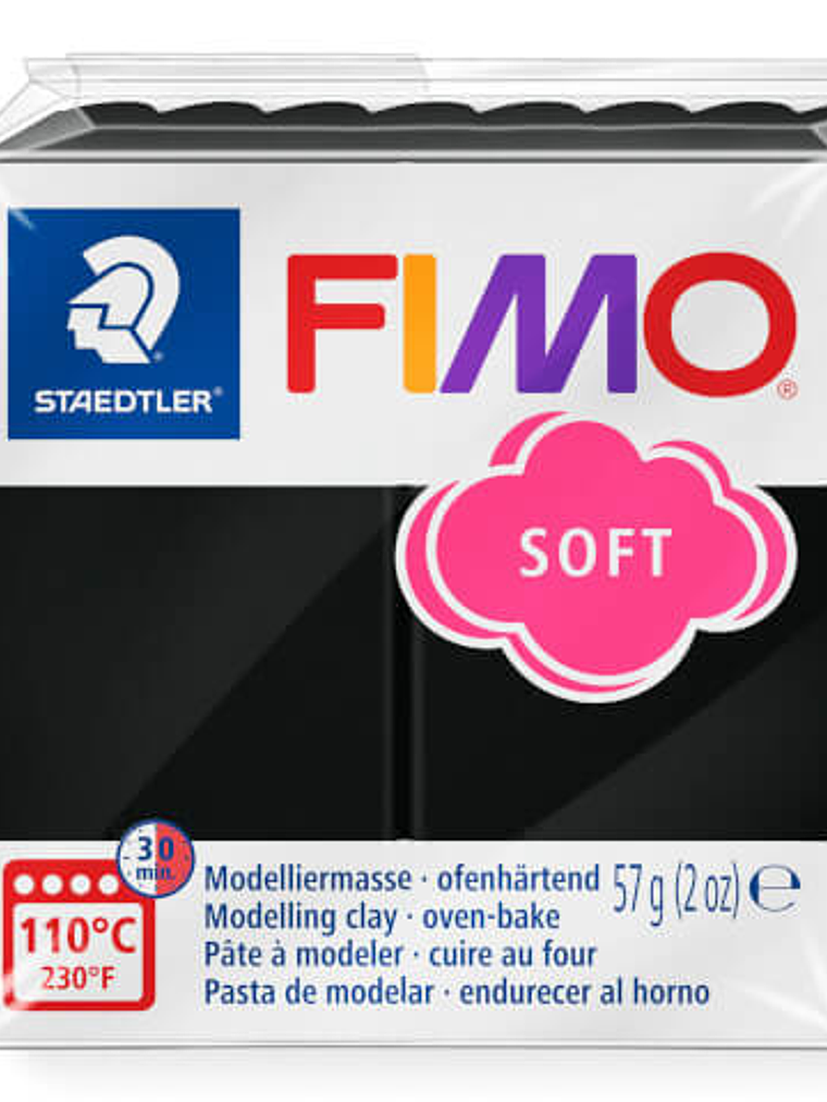 Fimo Soft 57gr Negro (nº 9) 1