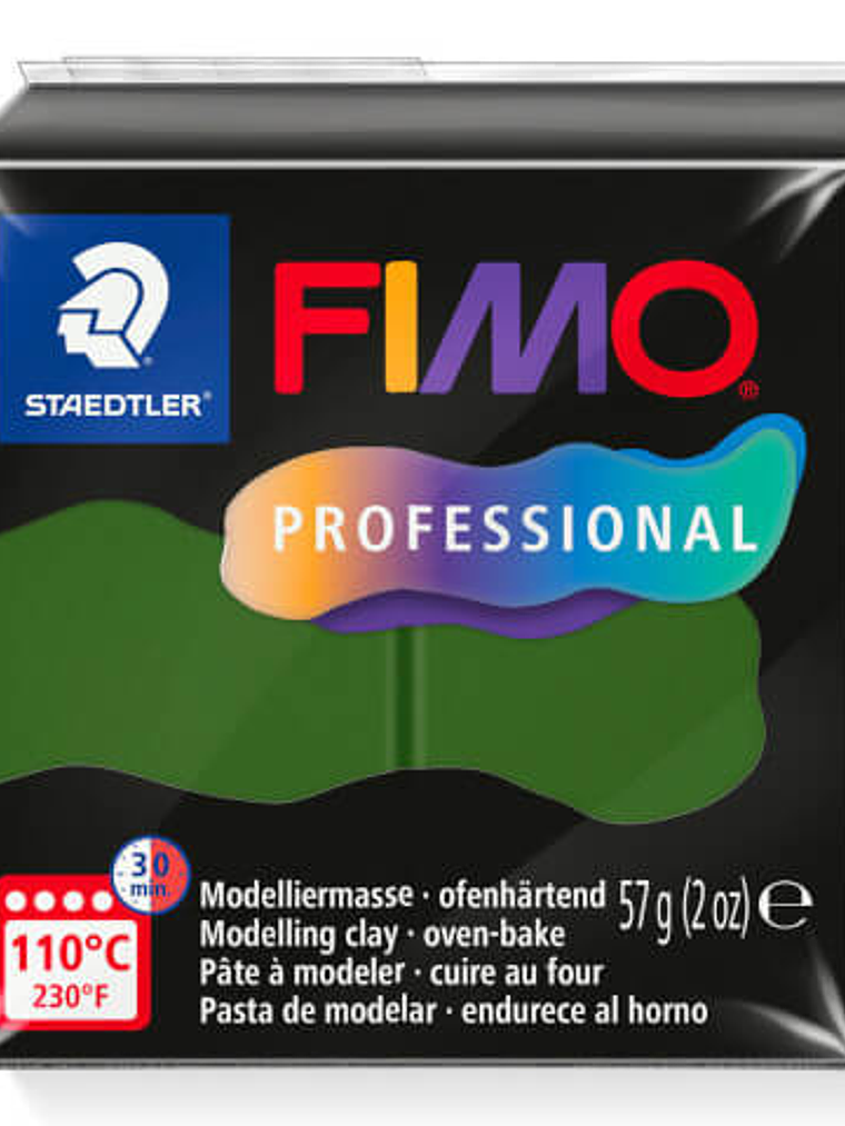 Fimo Professional 57gr - Verde Hoja (nº 57) 1