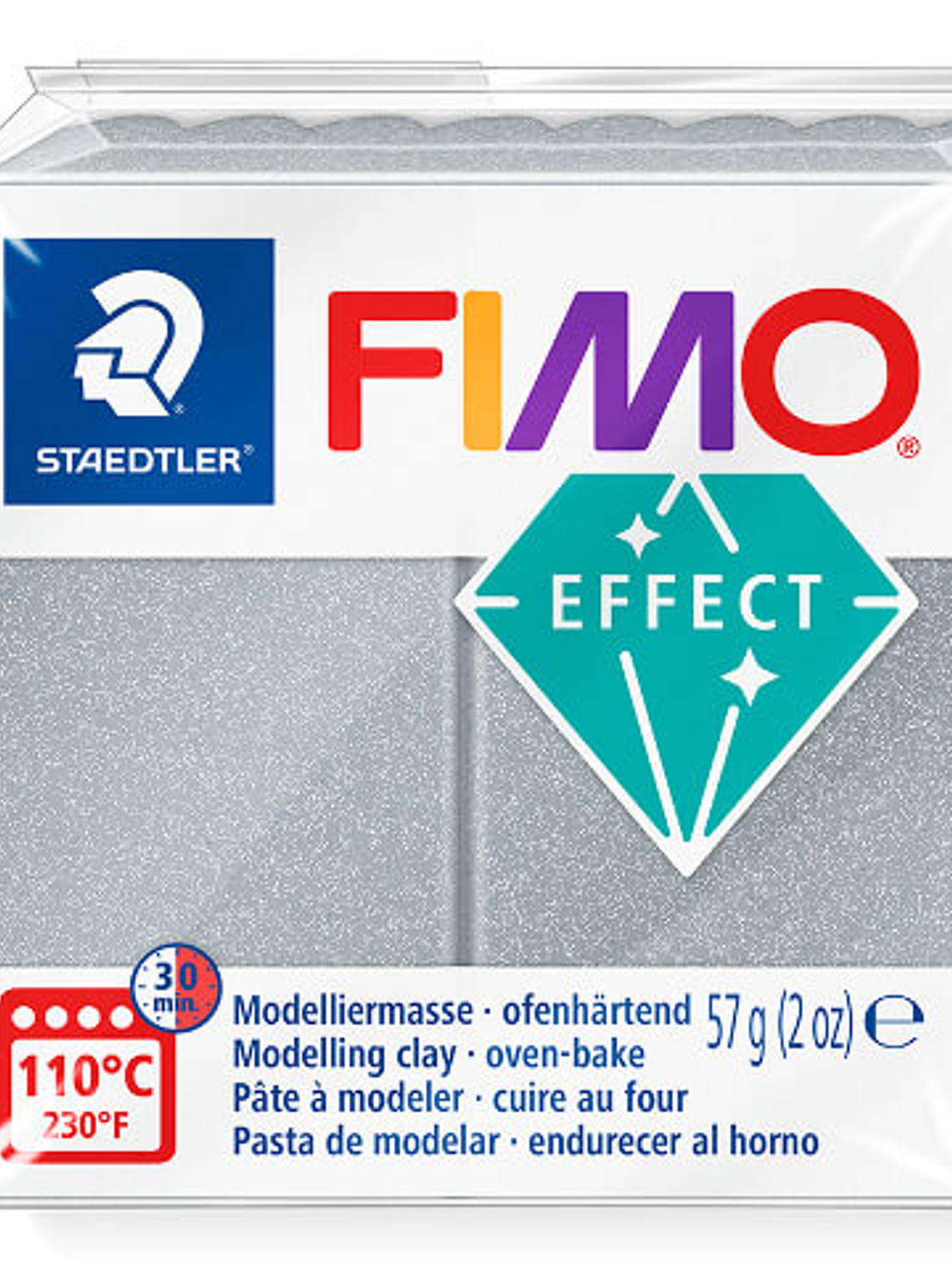 Fimo Effect 57gr Plata Metalizado (nº 81) 1