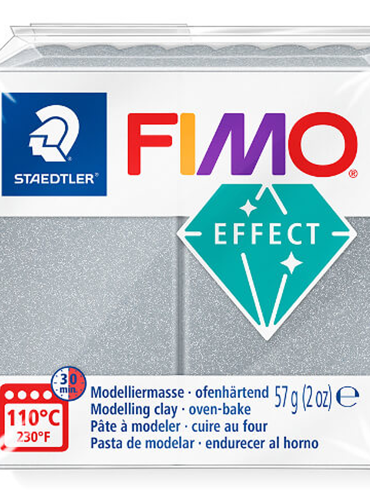 Fimo Effect 57gr Plata Metalizado (nº 81) 1
