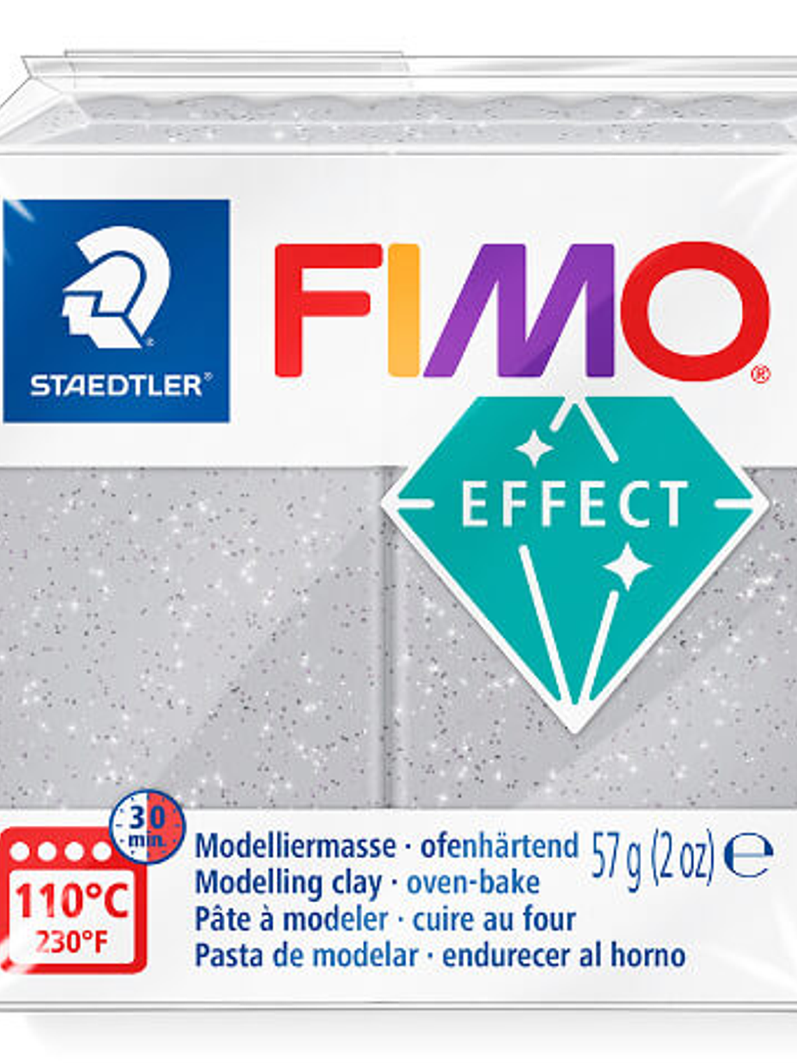 Fimo Effect 57gr Plata Brillante (nº 812) 1