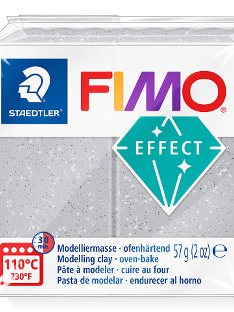 Fimo Effect 57gr Plata Brillante (nº 812) 1