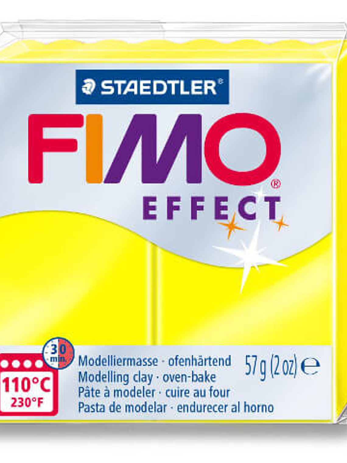 Fimo Effect 57gr Neón Amarillo (nº 101) 1