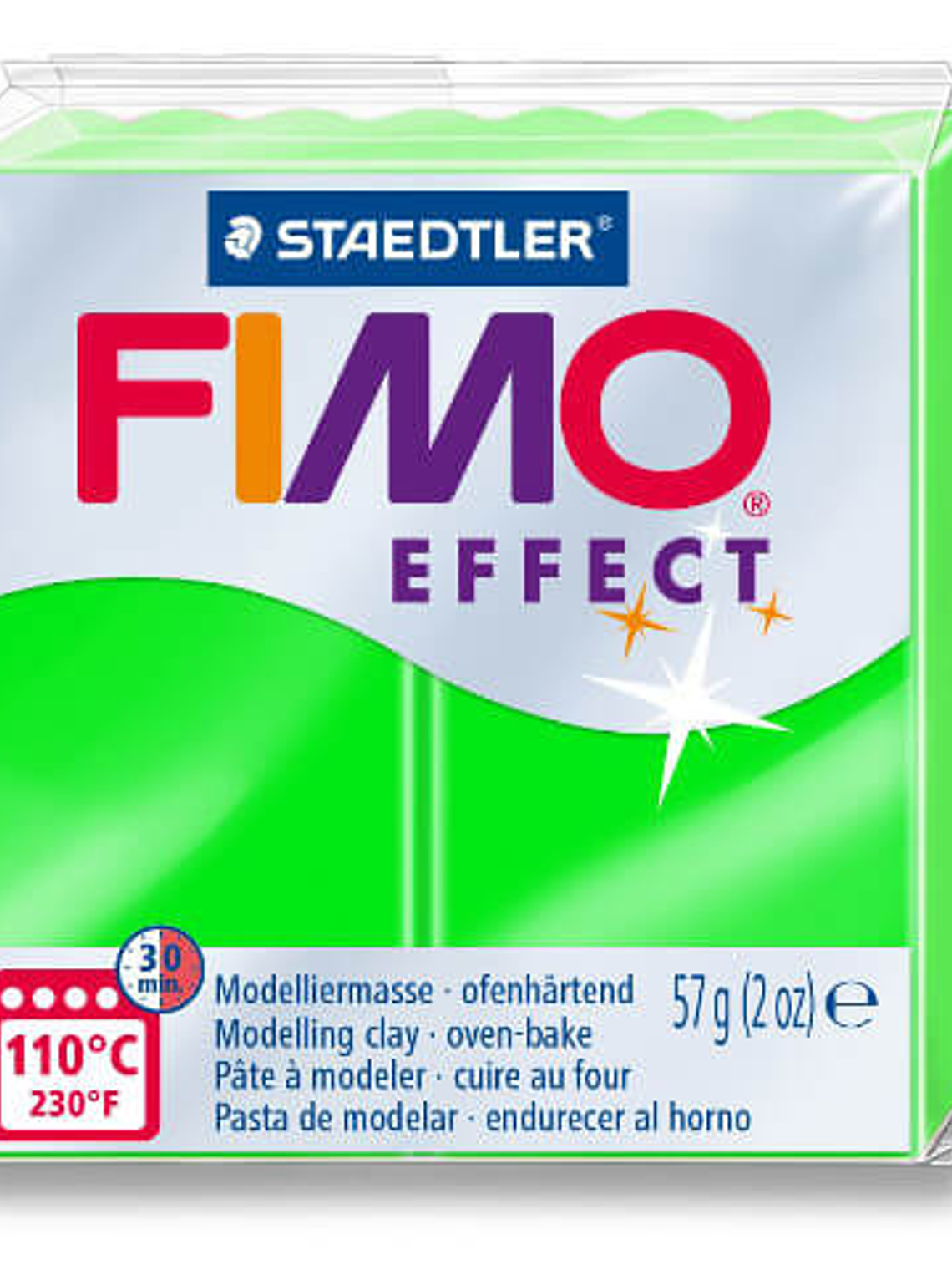 Fimo Effect 57gr Neón Verde (nº 501) 1