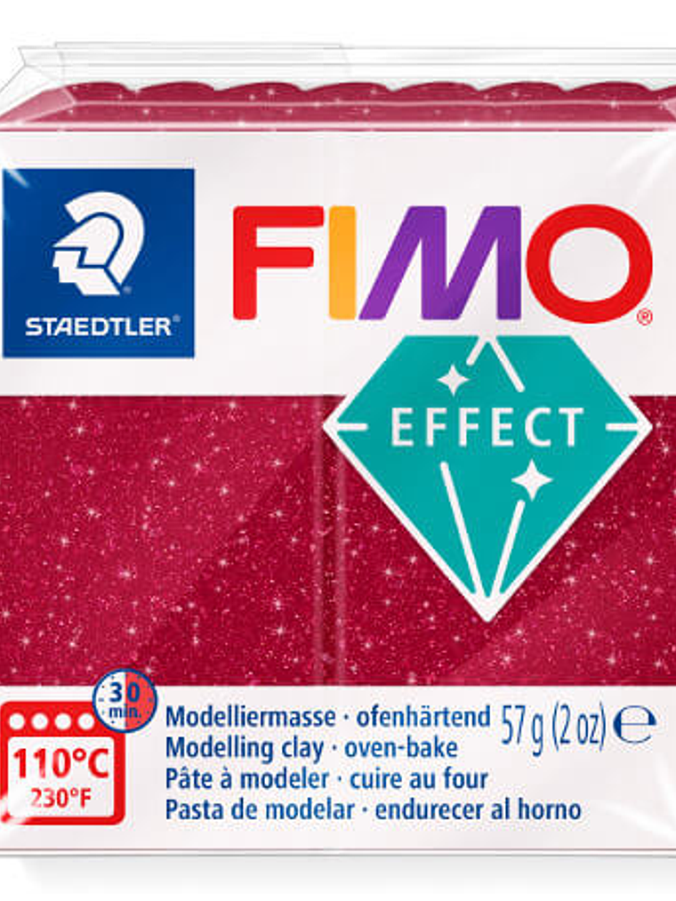 Fimo Effect 57gr Galaxy Rojo (nº 202) 1