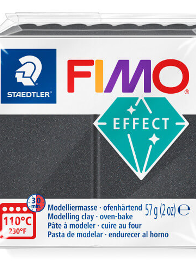 Fimo Effect 57gr Gris Acero Metalizado (nº 91) 1