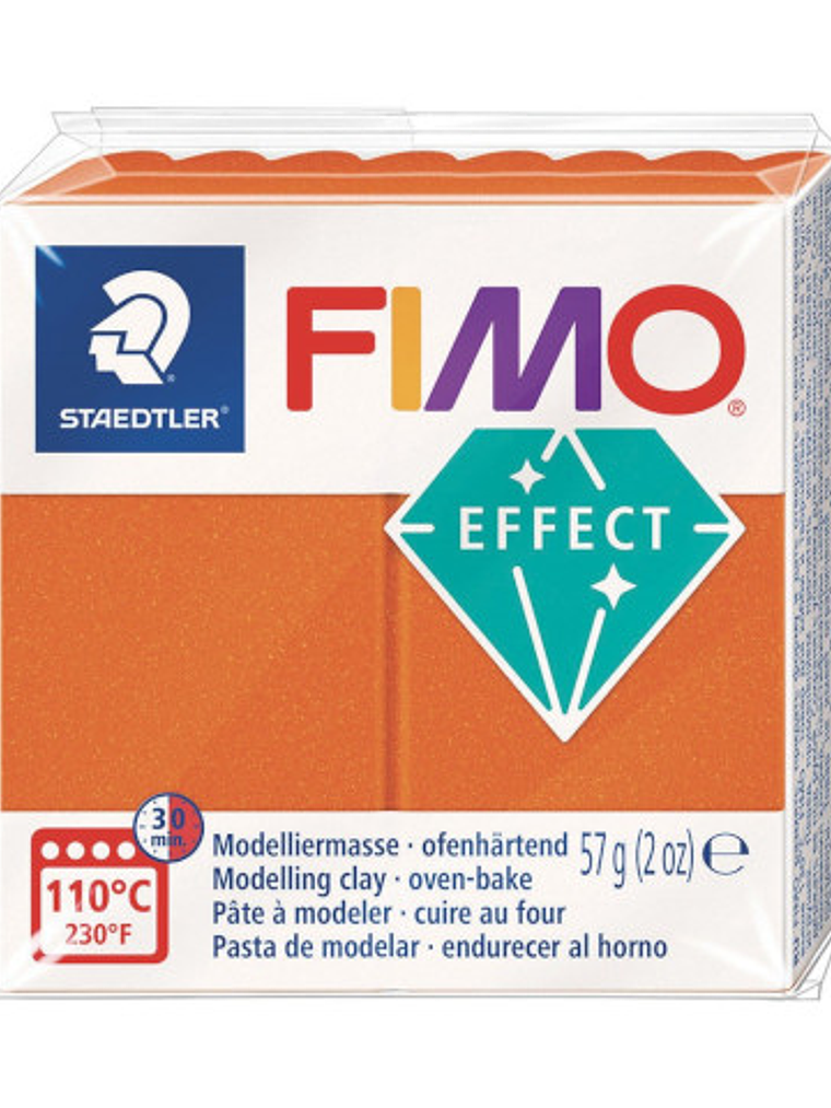 Fimo Effect 57gr Naranja Metalizado (nº 41) 1