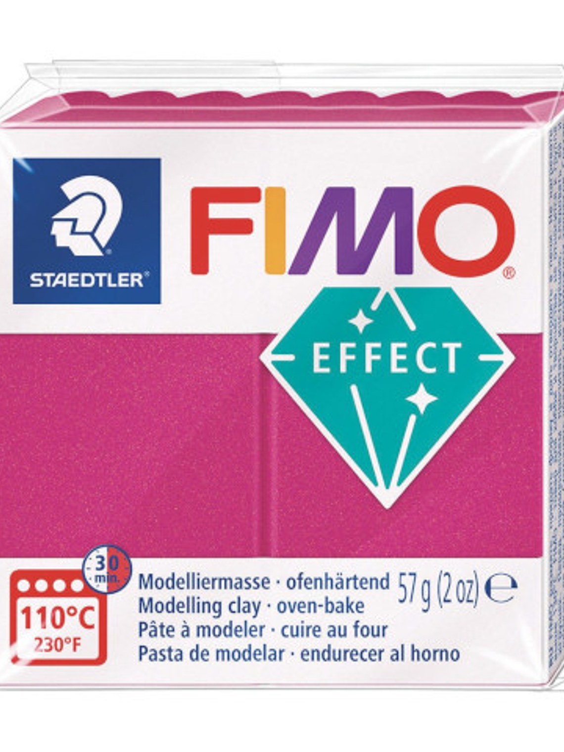 Fimo Effect 57gr Burdeos Metalizado (nº 21) 1
