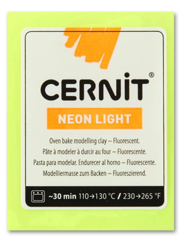 Cernit Neon Light 56gr Amarillo (nº 700) 1