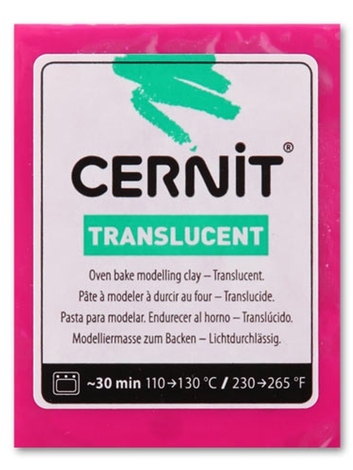 Cernit Translucent 56gr Rojo Rubí (nº 474) 1
