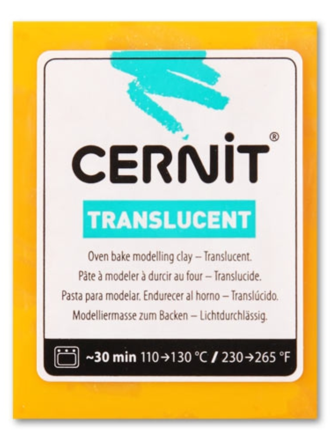 Cernit Translucent 56gr Ámbar (nº 721) 1