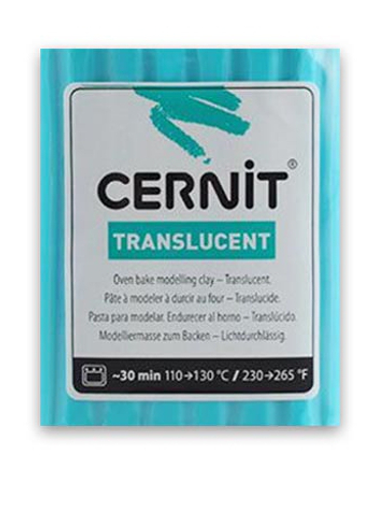 Cernit Translucent 56gr Azul Turquesa (nº 280) 1