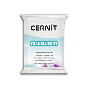 Cernit Translucent 56gr Nº 010 Glitter Blanco