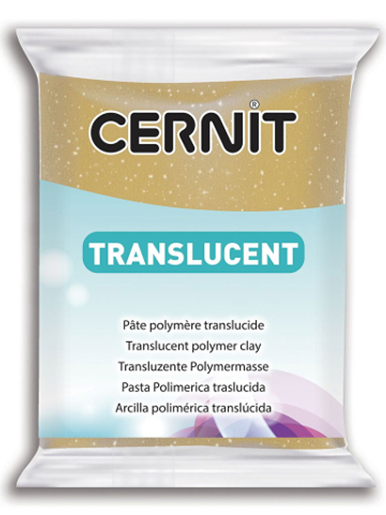 Cernit Translucent 56gr Glitter Oro (nº 050) 1