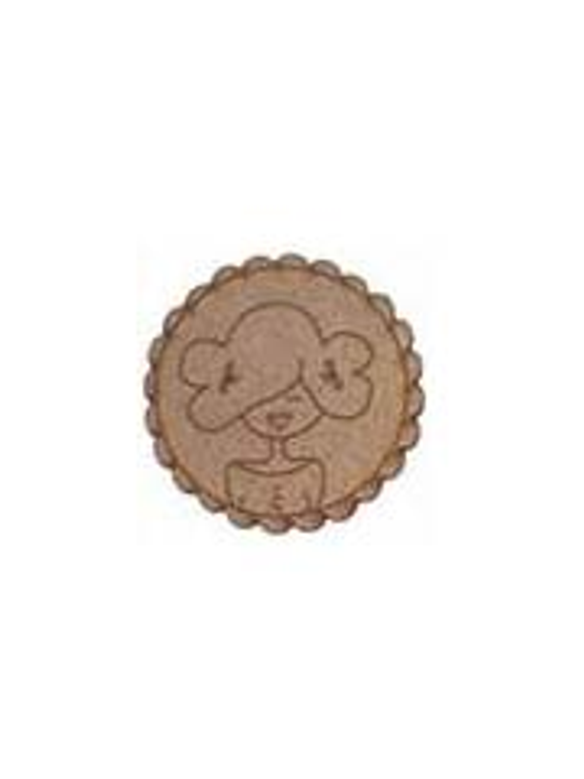 Silueta Redonda Ondulada Mujer con 2 Lazos 1