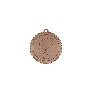 Silueta Redonda Ondulada Perfil Moño con enganche