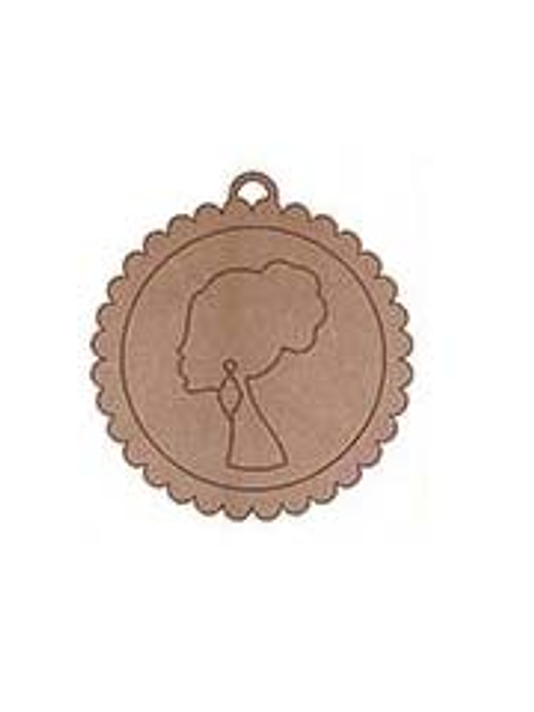 Silueta Redonda Ondulada Perfil Moño con enganche 1