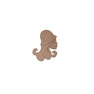 Silueta Mujer Perfil con Sombrero