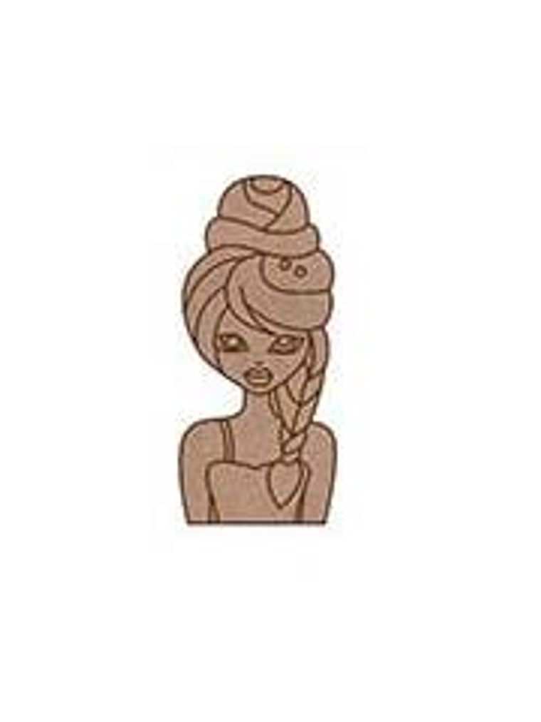 Silueta Mujer con Trenza 1