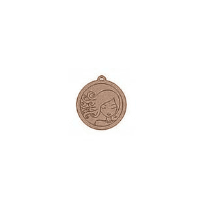 Silueta Redonda Mujer Pelo Rizado con enganche